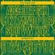 Custom Kelly Green Yellow Geometric Shapes Sublimation Soccer Uniform Jersey