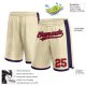 Custom Cream Red-Navy Authentic Basketball Shorts