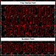Custom Black Red 3D Pattern Design Abstract Network Performance T-Shirt